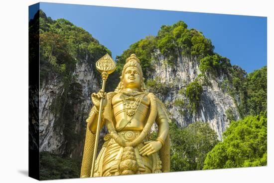 Lord Murugan Statue, largest statue of Hindu Deity in Malaysia, Batu Caves, Kuala Lumpur, Malaysia-Matthew Williams-Ellis-Stretched Canvas