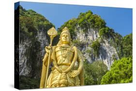 Lord Murugan Statue, largest statue of Hindu Deity in Malaysia, Batu Caves, Kuala Lumpur, Malaysia-Matthew Williams-Ellis-Stretched Canvas