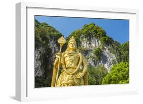 Lord Murugan Statue, largest statue of Hindu Deity in Malaysia, Batu Caves, Kuala Lumpur, Malaysia-Matthew Williams-Ellis-Framed Photographic Print