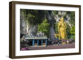 Lord Murugan Statue, largest statue of Hindu Deity in Malaysia, Batu Caves, Kuala Lumpur, Malaysia-Matthew Williams-Ellis-Framed Photographic Print