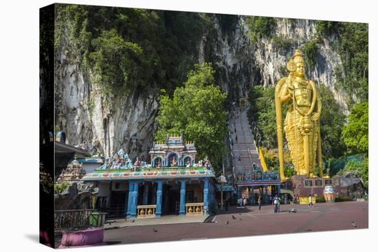 Lord Murugan Statue, largest statue of Hindu Deity in Malaysia, Batu Caves, Kuala Lumpur, Malaysia-Matthew Williams-Ellis-Stretched Canvas