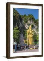 Lord Murugan Statue, largest statue of Hindu Deity in Malaysia, Batu Caves, Kuala Lumpur, Malaysia-Matthew Williams-Ellis-Framed Photographic Print