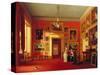 Lord Northwick's Picture Gallery at Thirlestaine House, c.1846-47-Robert Huskisson-Stretched Canvas