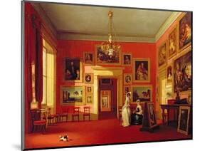 Lord Northwick's Picture Gallery at Thirlestaine House, c.1846-47-Robert Huskisson-Mounted Premium Giclee Print