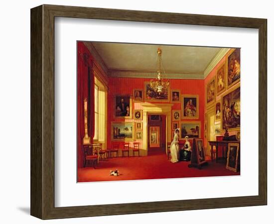 Lord Northwick's Picture Gallery at Thirlestaine House, c.1846-47-Robert Huskisson-Framed Giclee Print