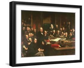 Lord Palmerston Addressing the House of Commons During the Debates on the Treaty of France in…-John Phillip-Framed Giclee Print