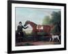 Lord Portman's 'snap' Held by Groom with Dog-James Seymour-Framed Giclee Print