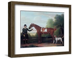 Lord Portman's 'snap' Held by Groom with Dog-James Seymour-Framed Premium Giclee Print