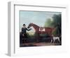 Lord Portman's 'snap' Held by Groom with Dog-James Seymour-Framed Premium Giclee Print