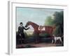 Lord Portman's 'snap' Held by Groom with Dog-James Seymour-Framed Giclee Print