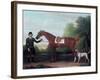 Lord Portman's 'snap' Held by Groom with Dog-James Seymour-Framed Giclee Print