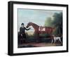 Lord Portman's 'snap' Held by Groom with Dog-James Seymour-Framed Giclee Print