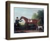 Lord Portman's 'snap' Held by Groom with Dog-James Seymour-Framed Giclee Print