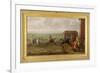 Lord Portmore Watching Racehorses on Exercise on Newmarket Heath, c.1735-John Wootton-Framed Giclee Print