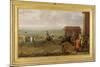 Lord Portmore Watching Racehorses on Exercise on Newmarket Heath, c.1735-John Wootton-Mounted Giclee Print