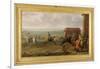 Lord Portmore Watching Racehorses on Exercise on Newmarket Heath, c.1735-John Wootton-Framed Giclee Print