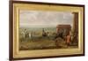 Lord Portmore Watching Racehorses on Exercise on Newmarket Heath, c.1735-John Wootton-Framed Giclee Print