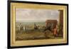 Lord Portmore Watching Racehorses on Exercise on Newmarket Heath, c.1735-John Wootton-Framed Giclee Print