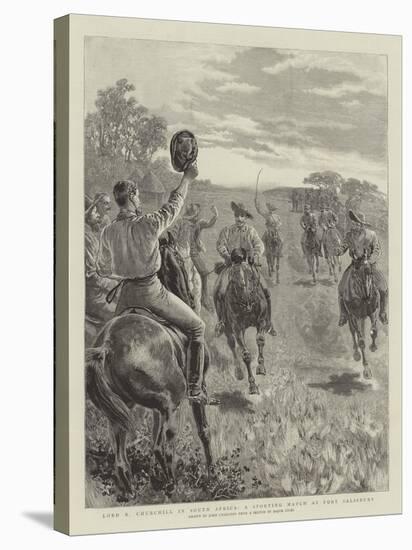 Lord R Churchill in South Africa, a Sporting Match at Fort Salisbury-John Charlton-Stretched Canvas