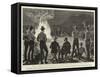 Lord Randolph Churchill at a Camp-Fire Concert at Fort Tuli-null-Framed Stretched Canvas