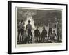 Lord Randolph Churchill at a Camp-Fire Concert at Fort Tuli-null-Framed Giclee Print