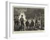 Lord Randolph Churchill at a Camp-Fire Concert at Fort Tuli-null-Framed Giclee Print