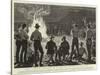 Lord Randolph Churchill at a Camp-Fire Concert at Fort Tuli-null-Stretched Canvas