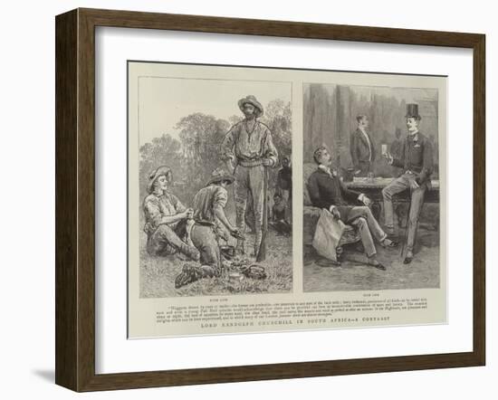 Lord Randolph Churchill in South Africa, a Contrast-null-Framed Giclee Print