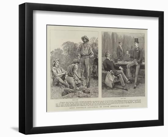 Lord Randolph Churchill in South Africa, a Contrast-null-Framed Giclee Print