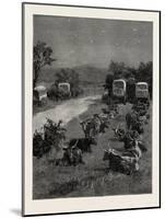 Lord Randolph Churchill in South Africa, the Oxen Outspanned in Camp-null-Mounted Giclee Print