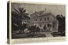 Lord Rendel's Chateau at Cannes Where Mr Gladstone Is Staying-null-Stretched Canvas