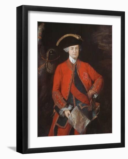 Lord Robert Clive (1725-74) in General Officer's Uniform, C.1764-Thomas Gainsborough-Framed Giclee Print