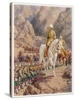 Lord Roberts on the March to Kandahar-Howard Davie-Stretched Canvas
