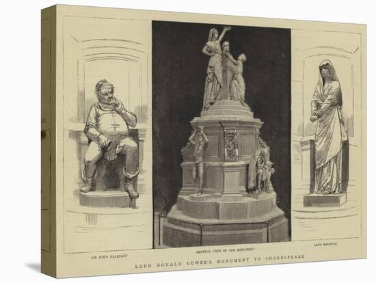 Lord Ronald Gower's Monument to Shakespeare-null-Stretched Canvas