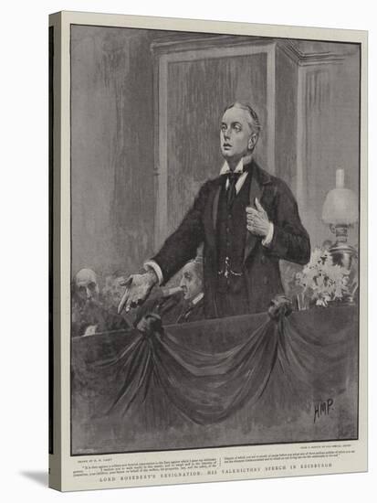 Lord Rosebery's Resignation, His Valedictory Speech in Edinburgh-Henry Marriott Paget-Stretched Canvas