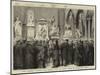 Lord Rosebery Unveiling the Memorial Bust of Robert Burns in Westminster Abbey-Godefroy Durand-Mounted Giclee Print