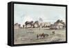 Lord's Cricket Ground in 1837, c.1860-English School-Framed Stretched Canvas