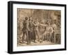 'Lord Saye and Sele Brought Before Jack Cade', 1886-W Ridgway-Framed Giclee Print