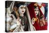 Lord Shiva and his wife Parvati, statues of Hindu gods, Kathmandu, Nepal, Asia-Godong-Stretched Canvas