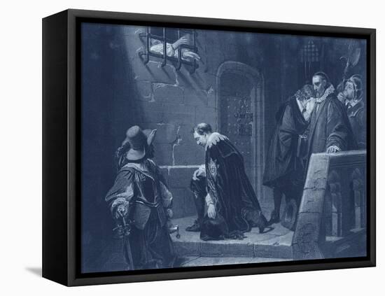 Lord Strafford led to execution-Hippolyte Delaroche-Framed Stretched Canvas