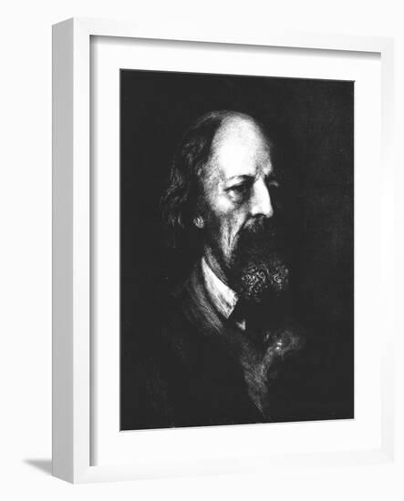 'Lord Tennyson', c1880, (1911)-Hubert von Herkomer-Framed Giclee Print