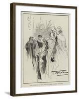 Lord Tennyson in the House of Lords, Signing the Roll-Thomas Walter Wilson-Framed Giclee Print