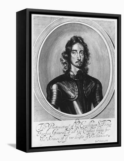 Lord Thomas Fairfax-William Faithorne-Framed Stretched Canvas