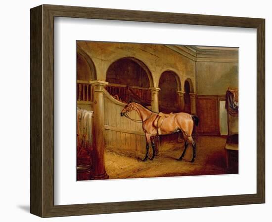 Lord Villiers' Roan Hack in the Stables at Middleton Park, 1834-John E. Ferneley-Framed Giclee Print