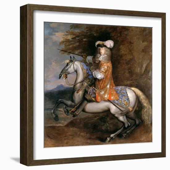 Lord William Cavendish, Later 4th Earl and 1st Duke of Devonshire on Horseback-Adam Frans van der Meulen-Framed Giclee Print