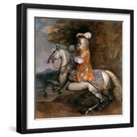 Lord William Cavendish, Later 4th Earl and 1st Duke of Devonshire on Horseback-Adam Frans van der Meulen-Framed Giclee Print