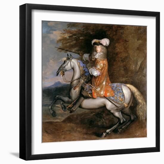 Lord William Cavendish, Later 4th Earl and 1st Duke of Devonshire on Horseback-Adam Frans van der Meulen-Framed Giclee Print