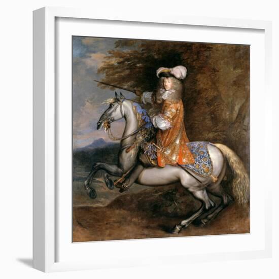 Lord William Cavendish, Later 4th Earl and 1st Duke of Devonshire on Horseback-Adam Frans van der Meulen-Framed Giclee Print