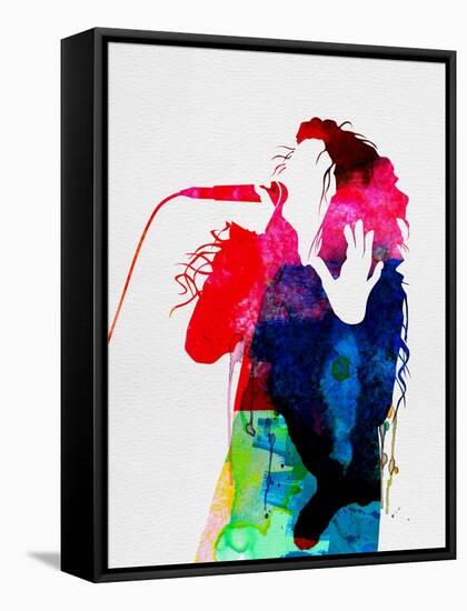 Lorde Watercolor-Lora Feldman-Framed Stretched Canvas