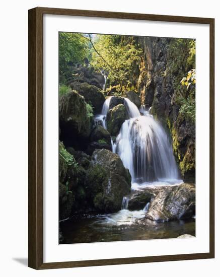 Lordor Cascade, Borrowdale, Lake District, Cumbria, England, United Kingdom, Europe-Nigel Blythe-Framed Photographic Print